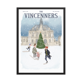 AFFICHE ENCADRÉE - LA PATINOIRE
